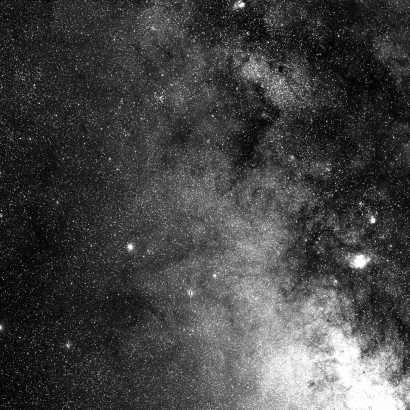 eight hour stack of sagittarius region near lagoon
                        nebula